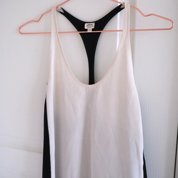 Aritzia Wilfred White & Black Midi Dress (size XS) - Picture 2 of 3